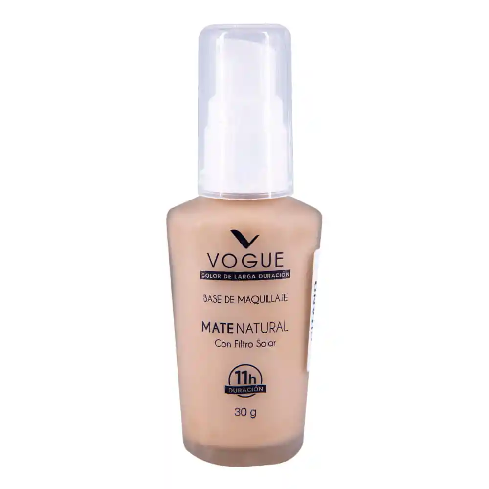 Vogue Base de Maquillaje Mate Natural Tono Gitano