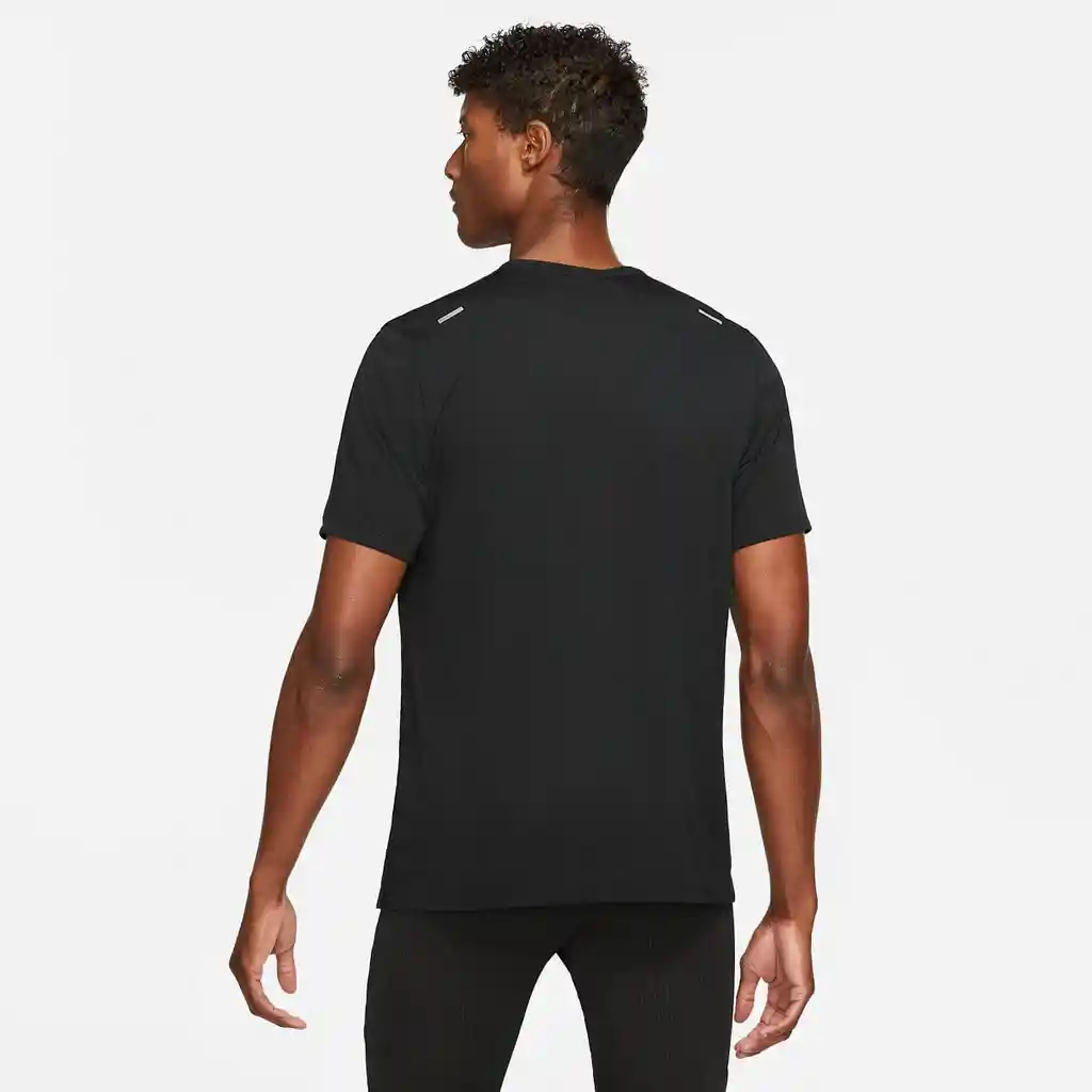 M Nk Df Rise 365 Ss Talla S Camisetas Negro Para Hombre Marca Nike Ref: Cz9184-013