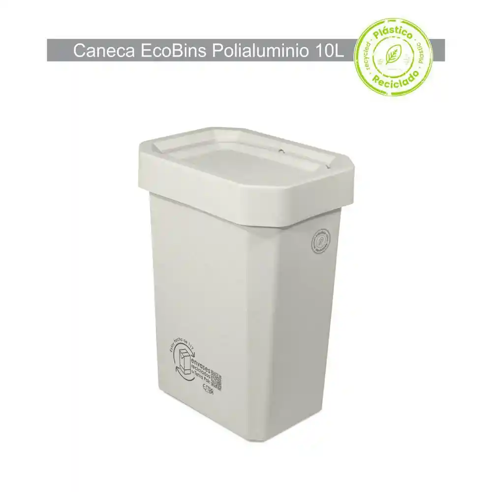 Papelera Ecobins Vaiven Bl Blanco