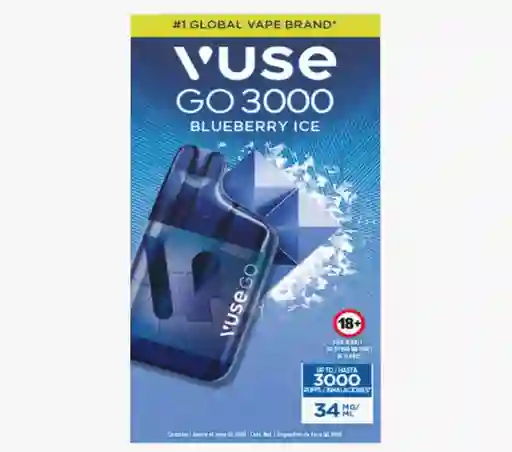 Vuse Go Vapeador 3000 Blueberry Ice 34 mg