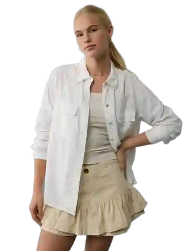 Camisa Mujer Blanco Talla: MEDIUM 6127100 American Eagle