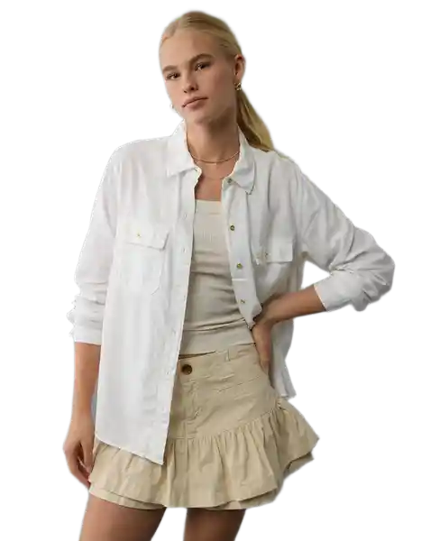 Camisa Mujer Blanco Talla: MEDIUM 6127100 American Eagle