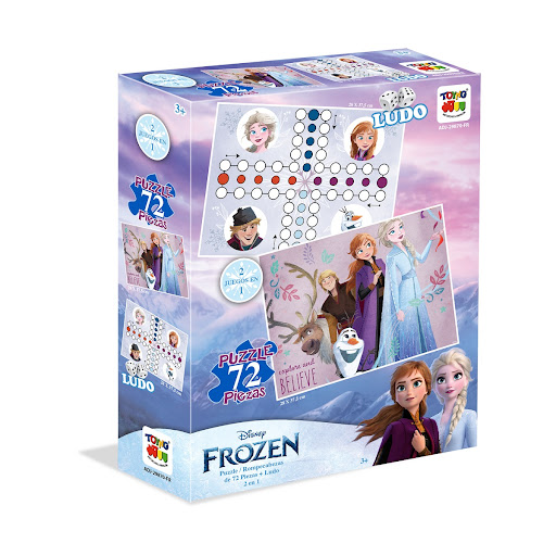 Juego de Mesa Ludofrozen 2 en 1 Caja X 72 Piezas