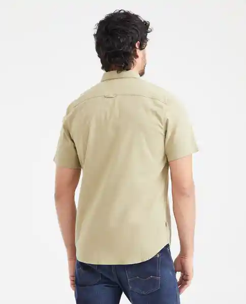 Camisa Utility Manga Corta Verde Nafta Talla M Chevignon