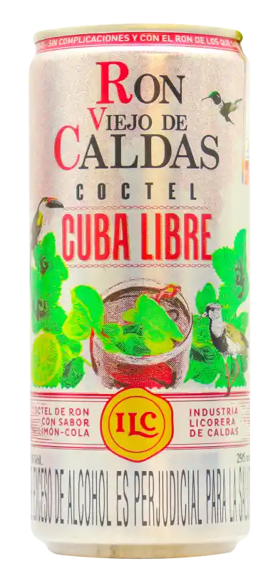 Ron Viejo de Caldas Cóctel Cuba Libre en Lata 