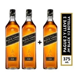 Pack X3 Whisky Johnnie Walker Black Label 375 Ml