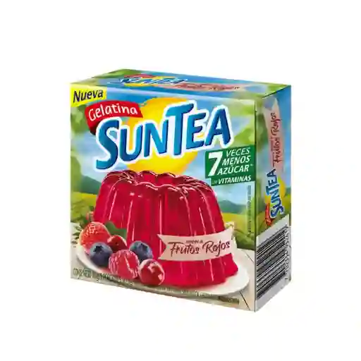 Suntea Gelatina Mezcla Polvo Frutos Rojos
