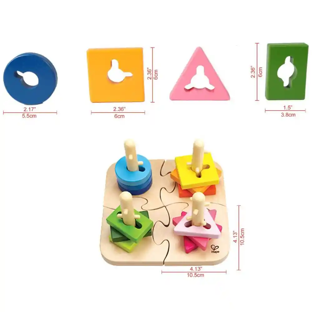 Hape Rompecabezas Pegs E0411