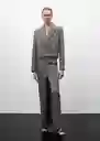 Blazer Americana Tyra Gris Talla XS Mujer Mango