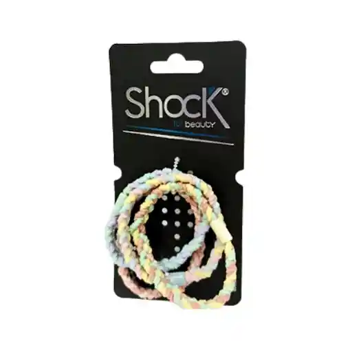 Cauchos Shock Trenzados Colores Pastel