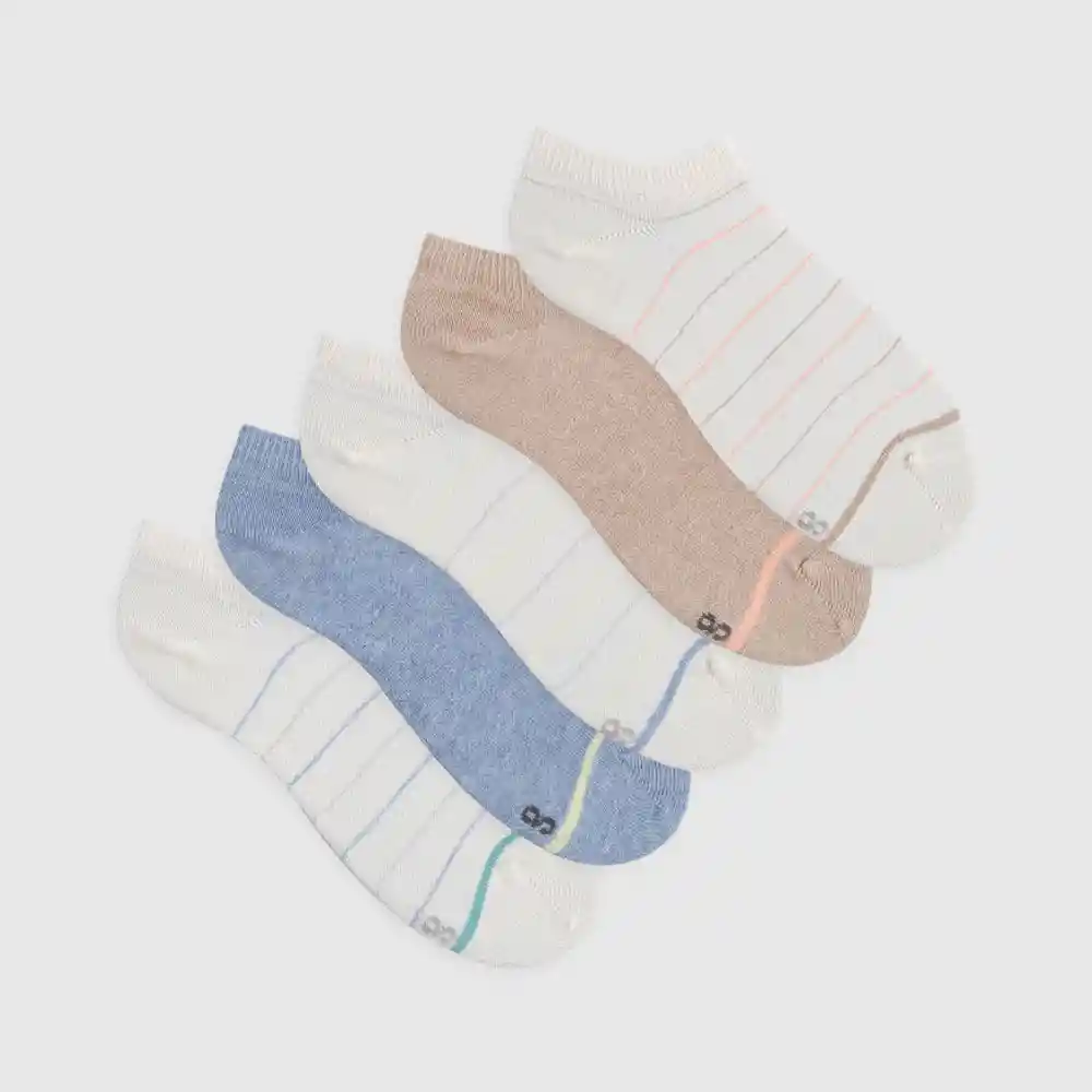 Media Tobillera Elaborada Con Algodón Masculino Kidel X5 Gef Talla 10-12