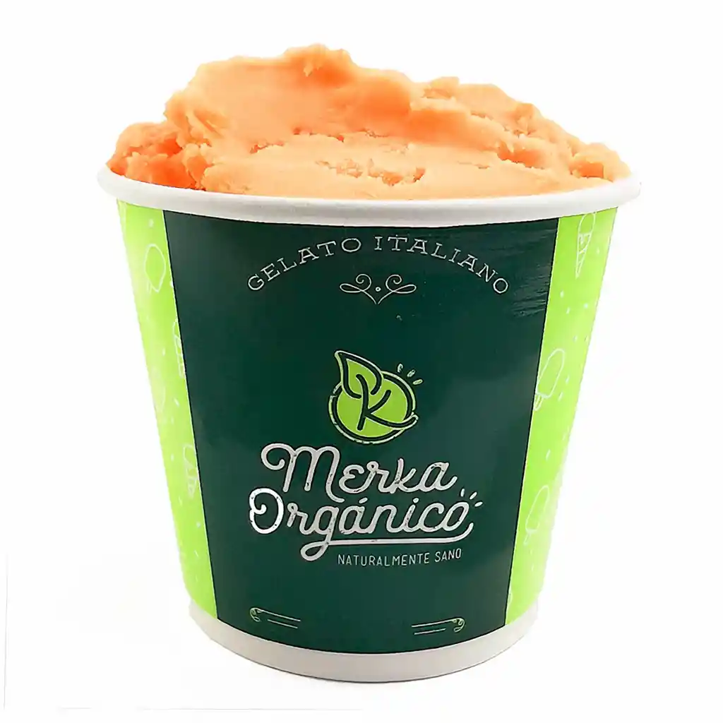 Merka Orgánico Gelato Italiano Sabor Mandarina