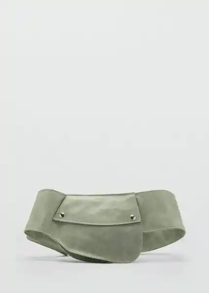 Bolso M Flo Verde Pastel Talla 99 Mujer Mango