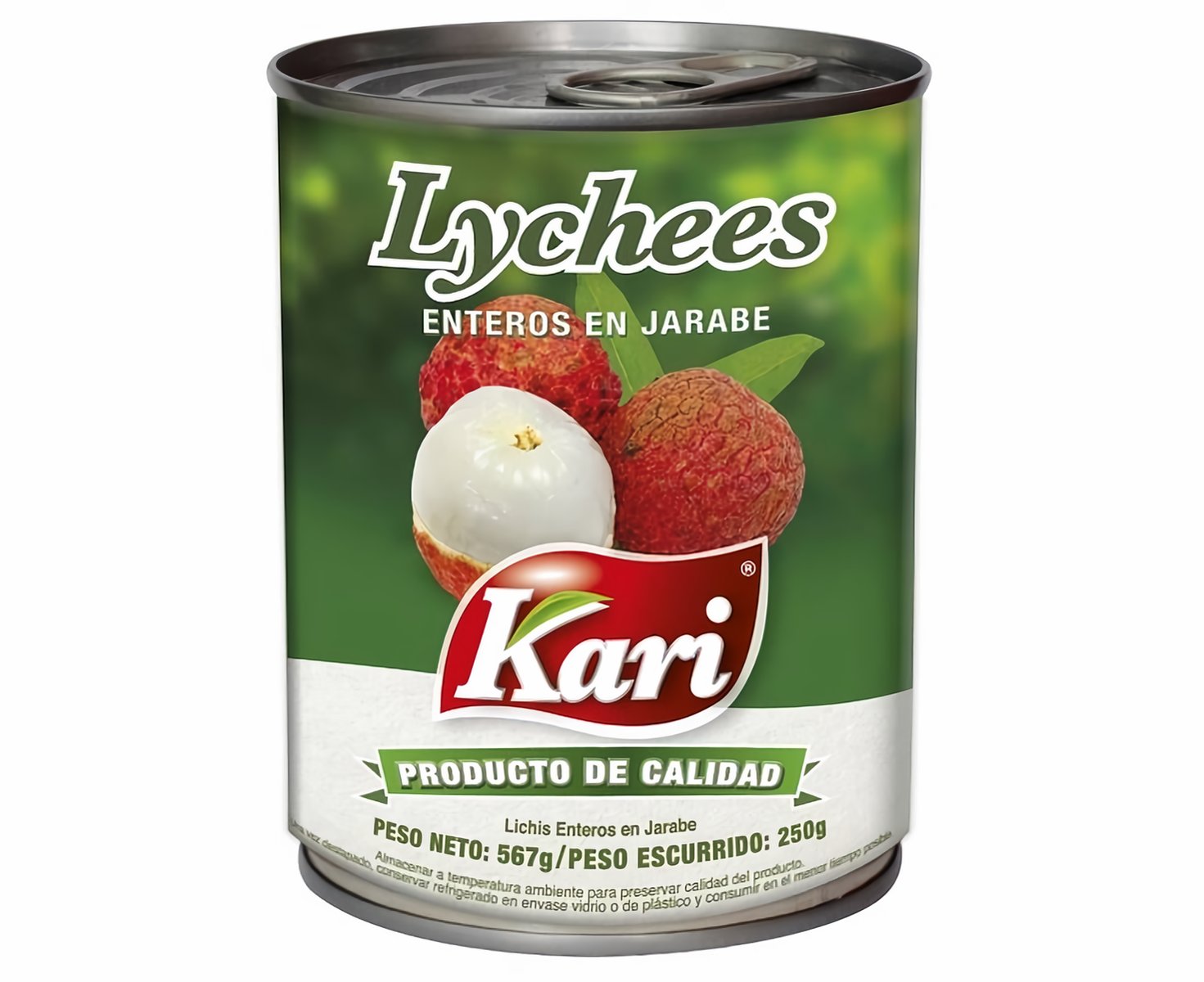 Kari Lychees Enteros en Jarabe 567 g