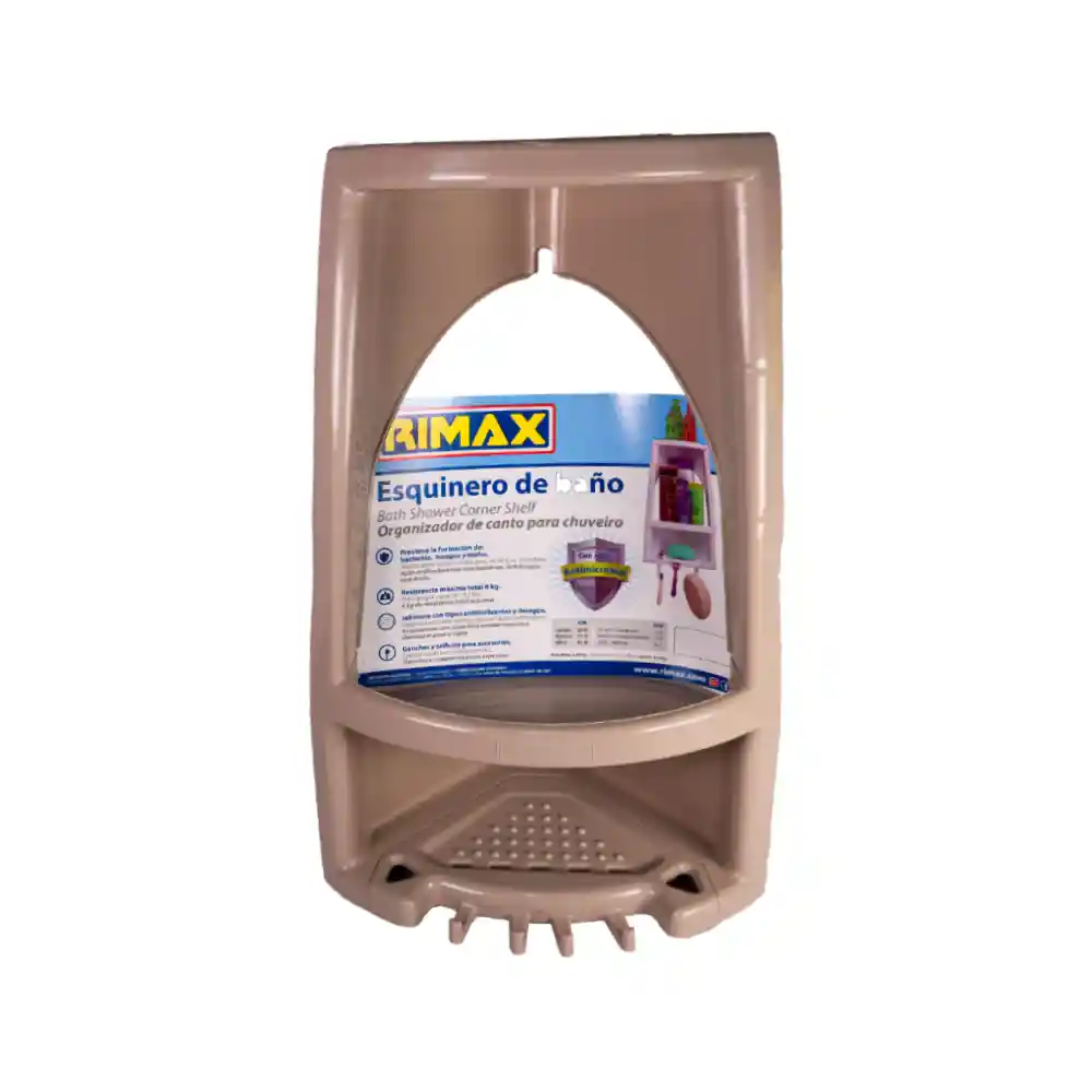 Rimax Organizador para Ducha Esquinero de Dos Niveles