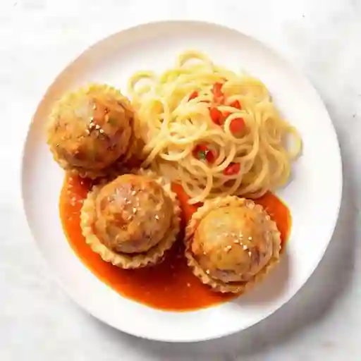 Albóndigas con Ensalada