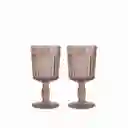 Set Copa Eros Ámbar Ambiente Gourmet