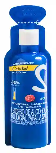 Cristal Shot Aguardiente sin Azúcar 