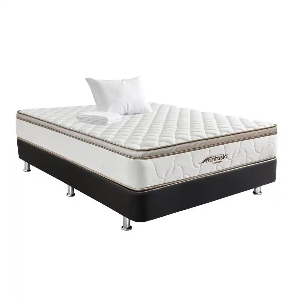 Combo Colchón Fantasia Semidoble (120 X 190 Cm) 5104200020002 Resortado Semifirme