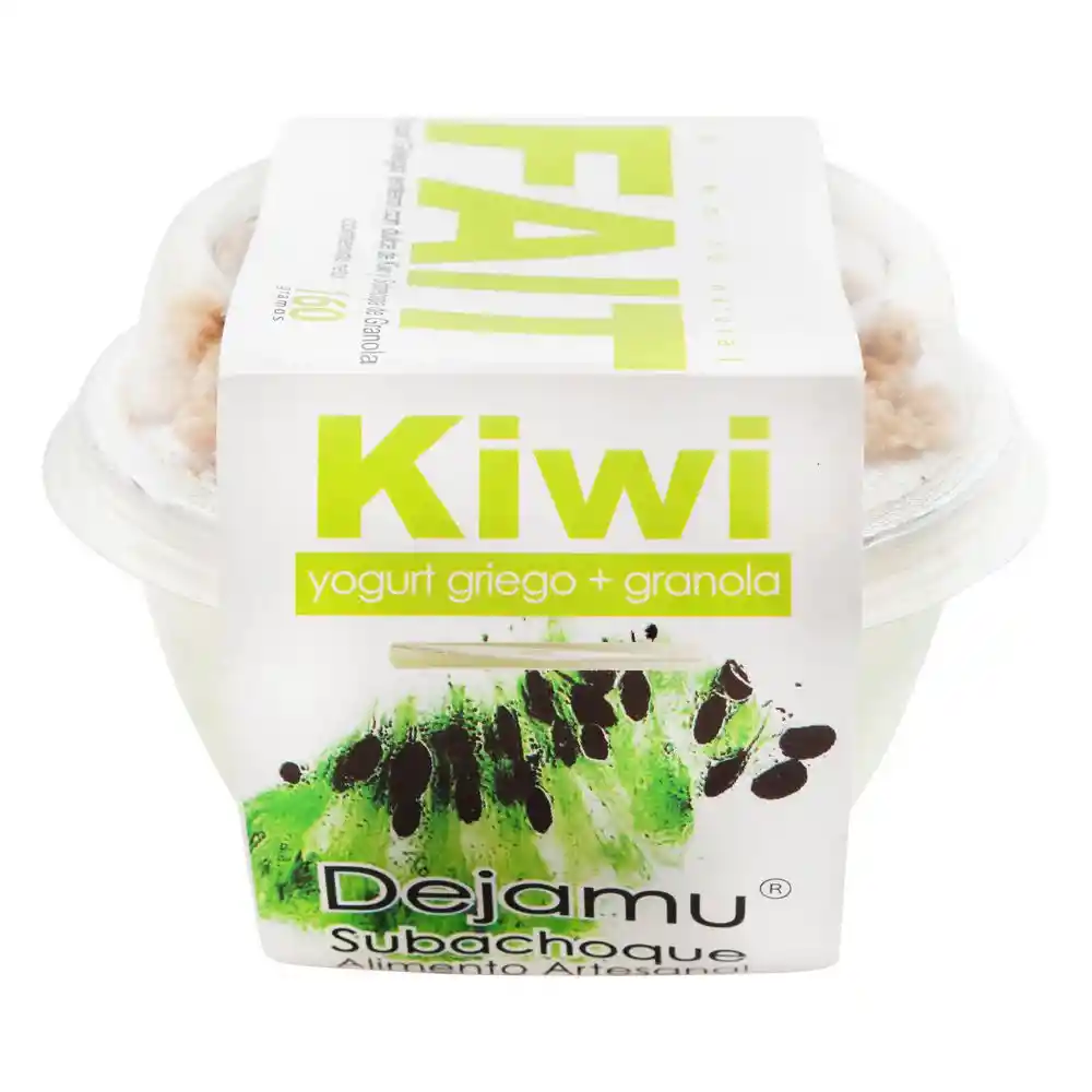 Dejamu Parfait con Salsa de Kiwi y Topping de Granola