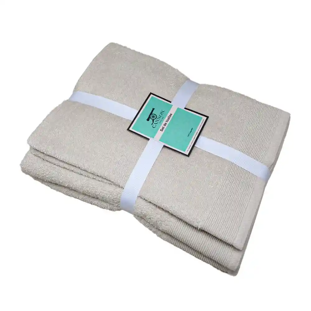 Setx4 Toalla Mano-bano en Beige