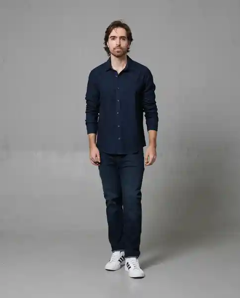 Camisa Hombre Azul M 110 G105_AZU194024 Rifle