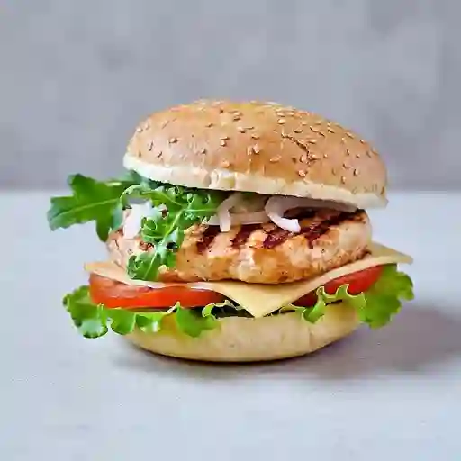 Hamburguesa Hawaiana Pollo