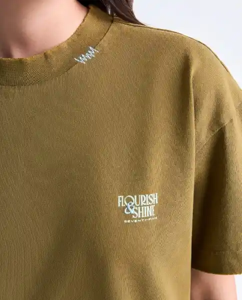 Camiseta Mujer Verde Talla M 609G001_VER180627 Americanino