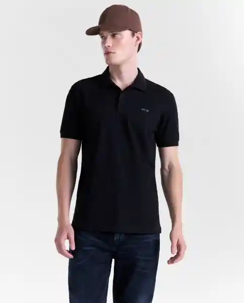 Polo Hombre Negro Talla L 809G000_NEG194004 Americanino