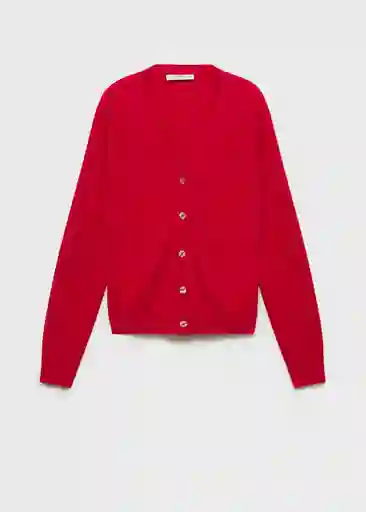 Cárdigan Luka Rojo Talla XS  Mujer Mango