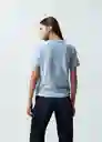 Camiseta Mujer Azul Zen Claro Talla M 402G002 Naf Naf