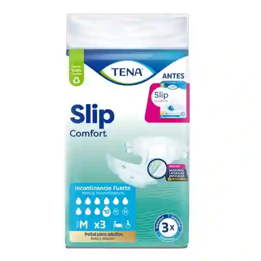 TENA Pañal Slip Comfort Medium x 3U