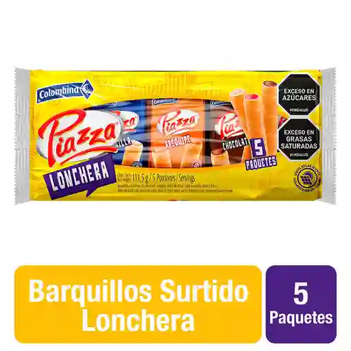Piazza Barquillo con Crema Sabor Surtido