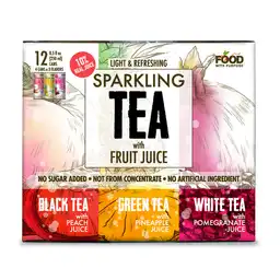 Food With Purpose té Con Gas Infusionado Con Jugo de Frutas