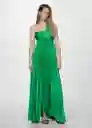 Vestido Claudi Verde Talla M Mujer Mango