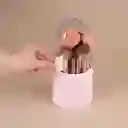 Soporte Para Brochas de Maquillaje SIn Polvo Rosa Miniso