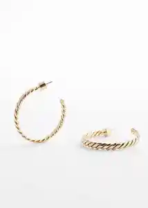 Pendientes Dante Oro Talla 99 Mujer Mango