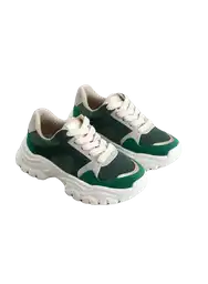 Tenis Suela Chunky Verde Talla 31