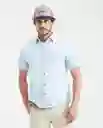 Camiseta Slim Fit Masculino Azul Cristalino Claro T M Chevignon