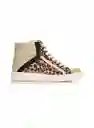 Tenis High Top Animal Print Talla 40