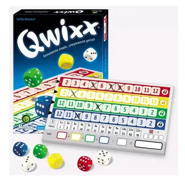 Juego De Mesa Qwixx Mercurio