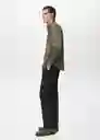 Camisa Play Khaki Talla M Hombre Mango