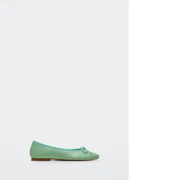 Zapato Paso Verde Pastel Talla 41 Mujer Mango