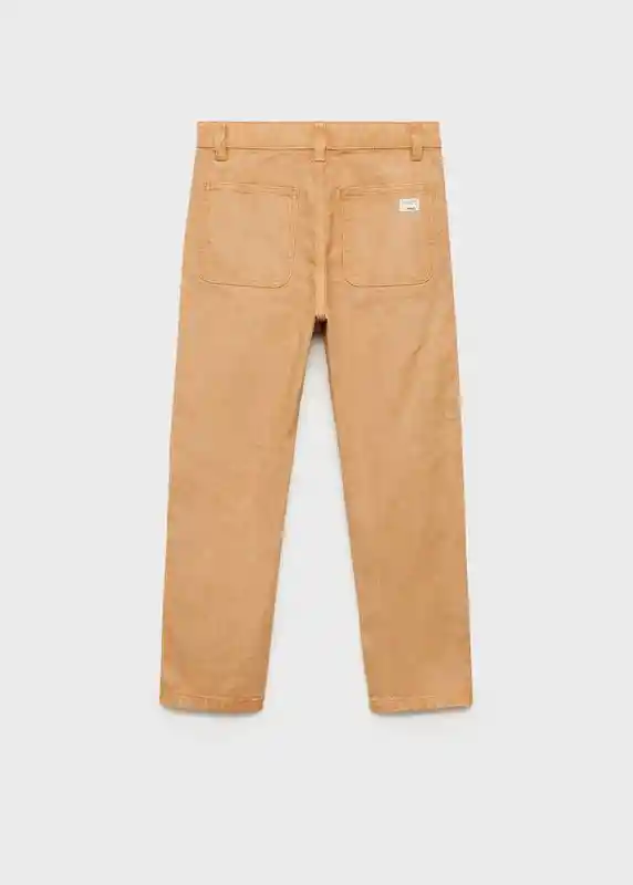 Pantalón Raul Camel Talla 06 Niños Mango