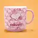 Taza Cerámica de Snoopy Rosa 410 mL Miniso