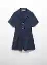 Enterizo Mono Lima-H Navy Talla S Mujer Mango