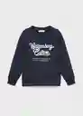 Buzo Sudadera Willi Navy Talla 10 Niños Mango