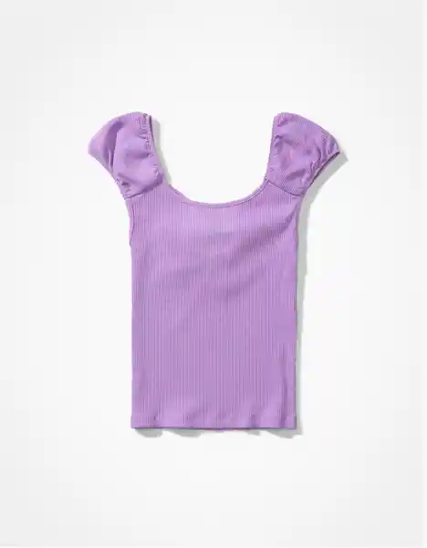 Camiseta Mujer Morado Talla LARGE 400385349136 American Eagle