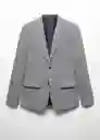 Blazer Americana Brasilia Gris Claro Vigoré 46 Hombre Mango