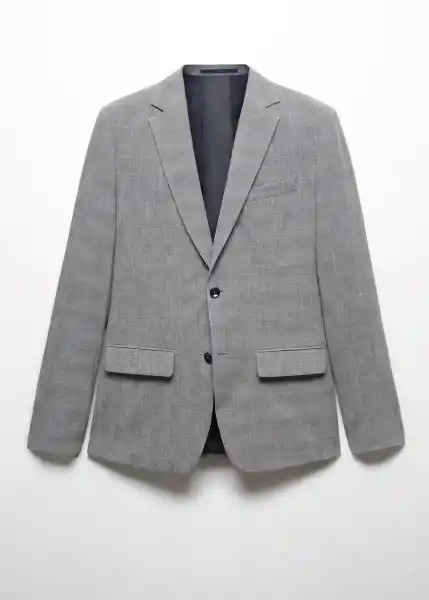 Blazer Americana Brasilia Gris Claro Vigoré 46 Hombre Mango